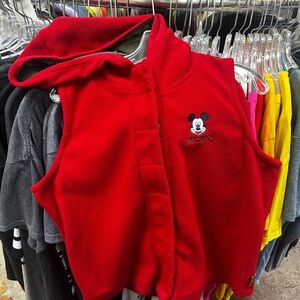 Disney Red and Green Mickey Mouse Vest